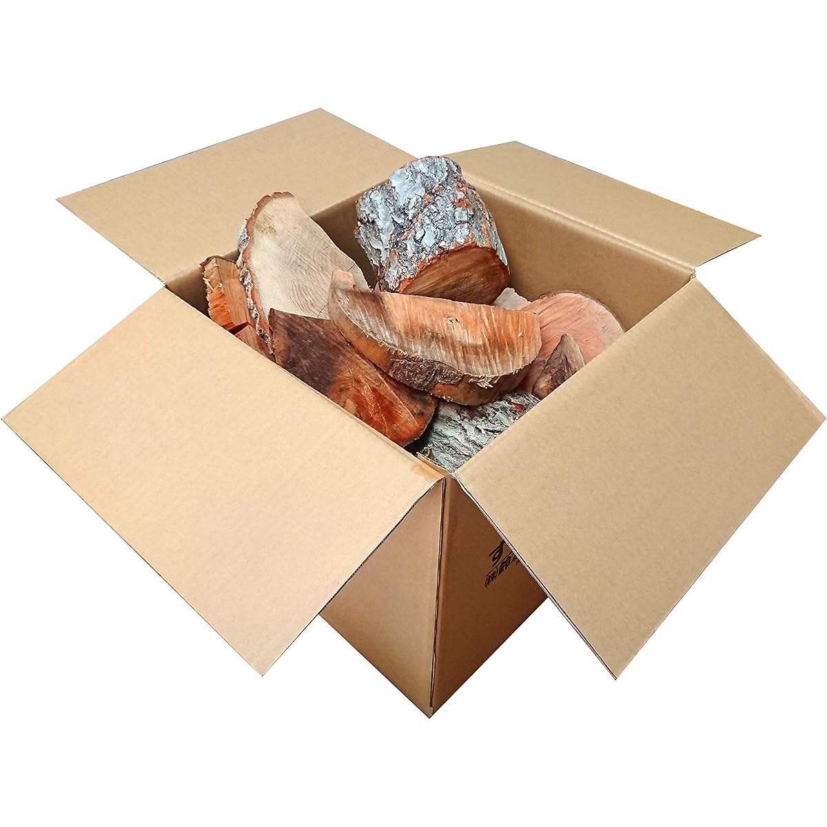 Assortment of firewood ends [hardwood firewood with a long fire life. For bonfires, wood stoves, etc. - Suzutomo Forestry] (Capacity approx. 55L [Weight around 24kg])