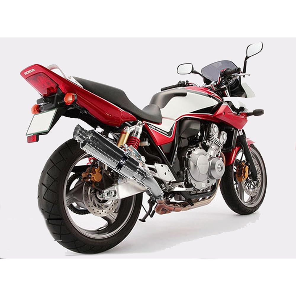 a300-11 Compatible with genuine exhaust pipe Stainless steel slash silencer slip-on muffler intermediate pipe set for CB400SF NC42