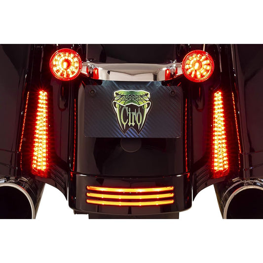 CIRO Black Filler Panel Light Red Winker