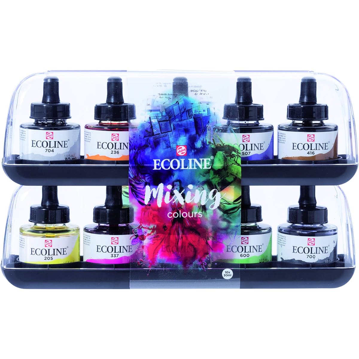 Talens Japan Talens Ecoline Color Ink 10 Color Set T1125-9902 30ml