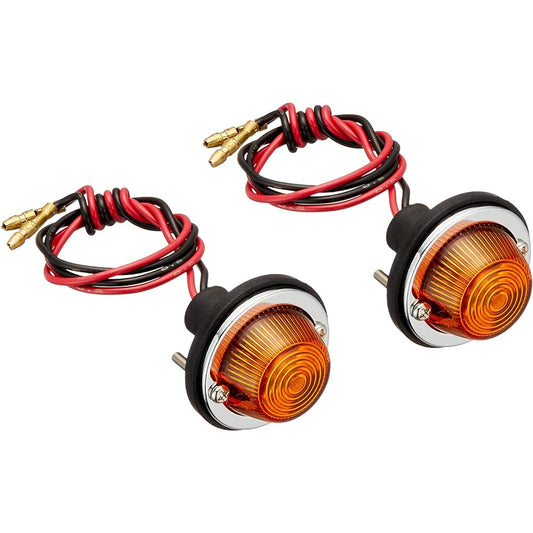 Kijima Motorcycle Turn Signal Lamp DUT Cowl Amber 12v10w Set of 2 219-5060
