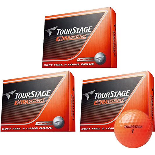 BRIDGESTONE Golf Ball Tour Stage Extra Distance Orange 3 Dozen (36 balls included)