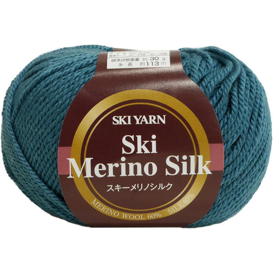 Motohiro Merino Silk Ski Wool Gota col.2614 Green 30g Approx. 113m 10-ball set