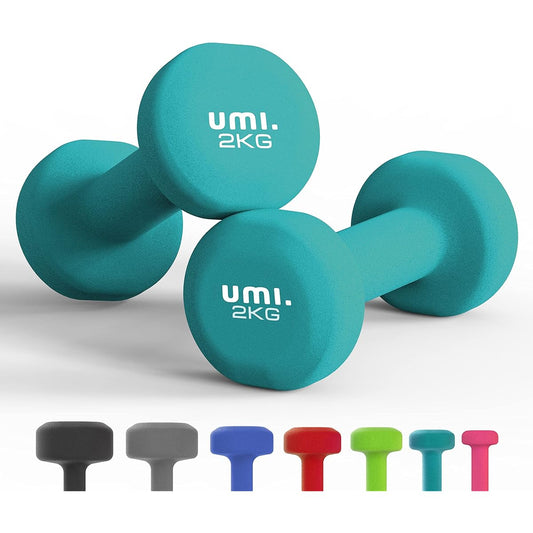 Umi - Set of 2 Dumbbells 1kg/2kg/3kg/4kg/5kg/8kg/10kg Muscle Training Dumbbell Ginger Weight Color Dumbbell Iron Array Dumbbell