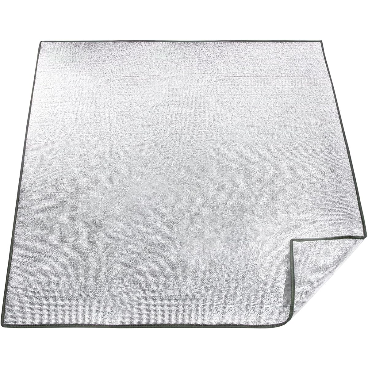 Ganydet Silver Mat for Camping, Thick 6mm Aluminum Sheet, 200 x 200cm, Insulation Sheet, Leisure Sheet, Tent, Mat, Heat Retention, Cold Protection, Waterproof, Disaster Prevention, Picnic, Sleeping in the Car, Storage Bag Included