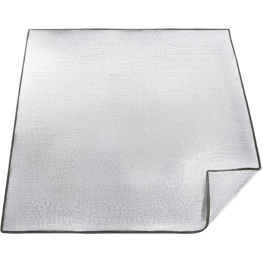 Ganydet Silver Mat for Camping, Thick 6mm Aluminum Sheet, 200 x 200cm, Insulation Sheet, Leisure Sheet, Tent, Mat, Heat Retention, Cold Protection, Waterproof, Disaster Prevention, Picnic, Sleeping in the Car, Storage Bag Included