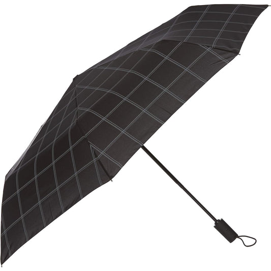 [Moonbat] Fulton [Automatic Open/Close Folding Umbrella] FULTON Men's Automatic Open/Close Folding Umbrella Check Black Men's Japan F (FREE Size)