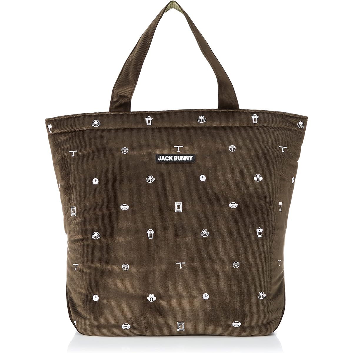 [Jack Bunny] Tote bag [Doraemon collaboration] (all-over icon embroidery) / Golf / 262-2281042