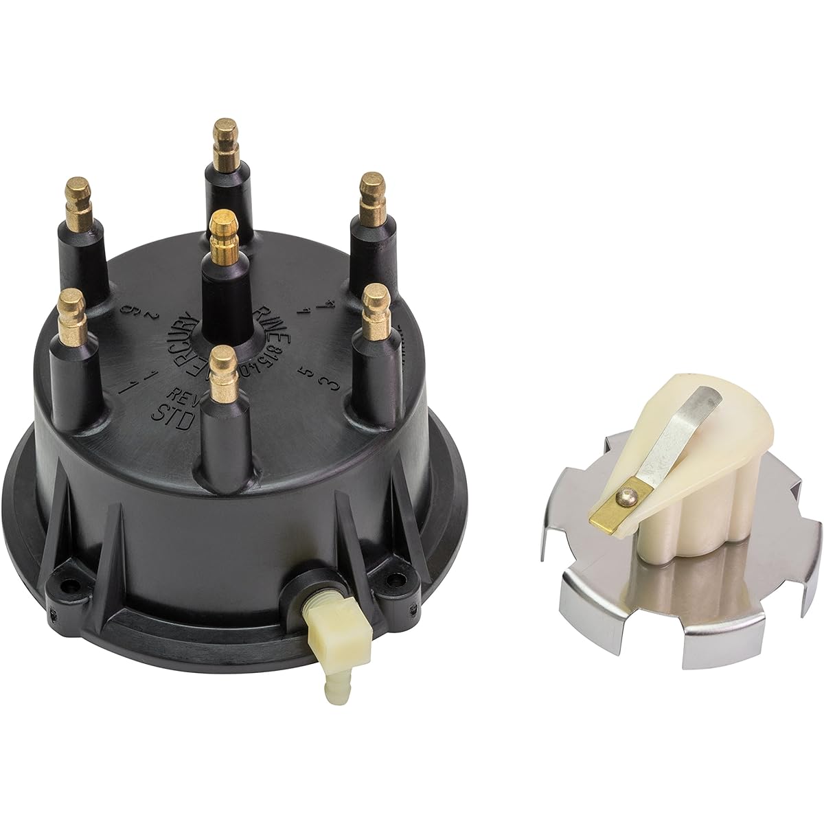 Quicksilver Distributor Cap, Rotor, Trigger Wheel Kit for MerCruiser 4.3L GM V-6 with Thunderbolt HEI Ignition