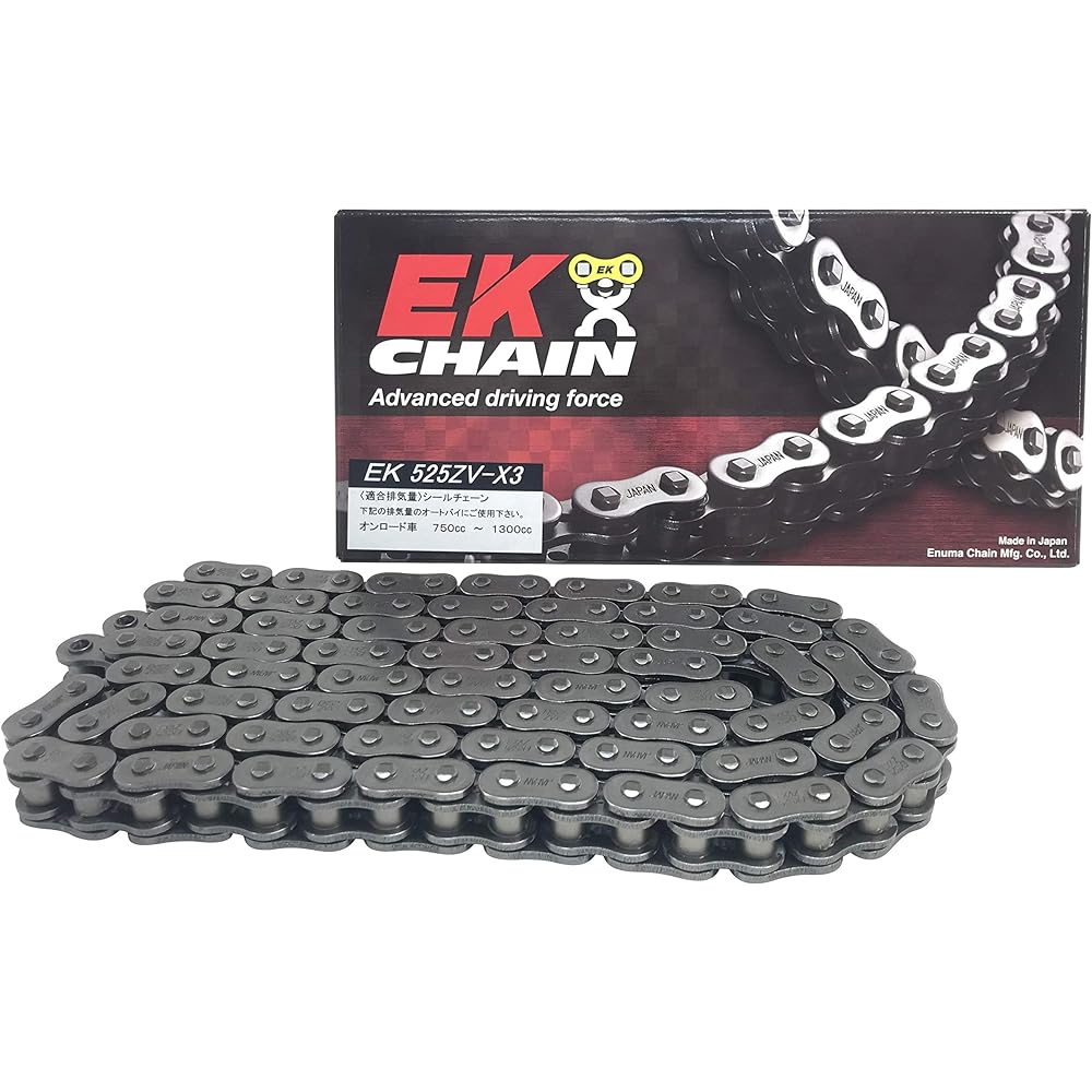 EK NX Ring Seal Chain 525ZV-X3 Steel 114L [Caulking Joint]
