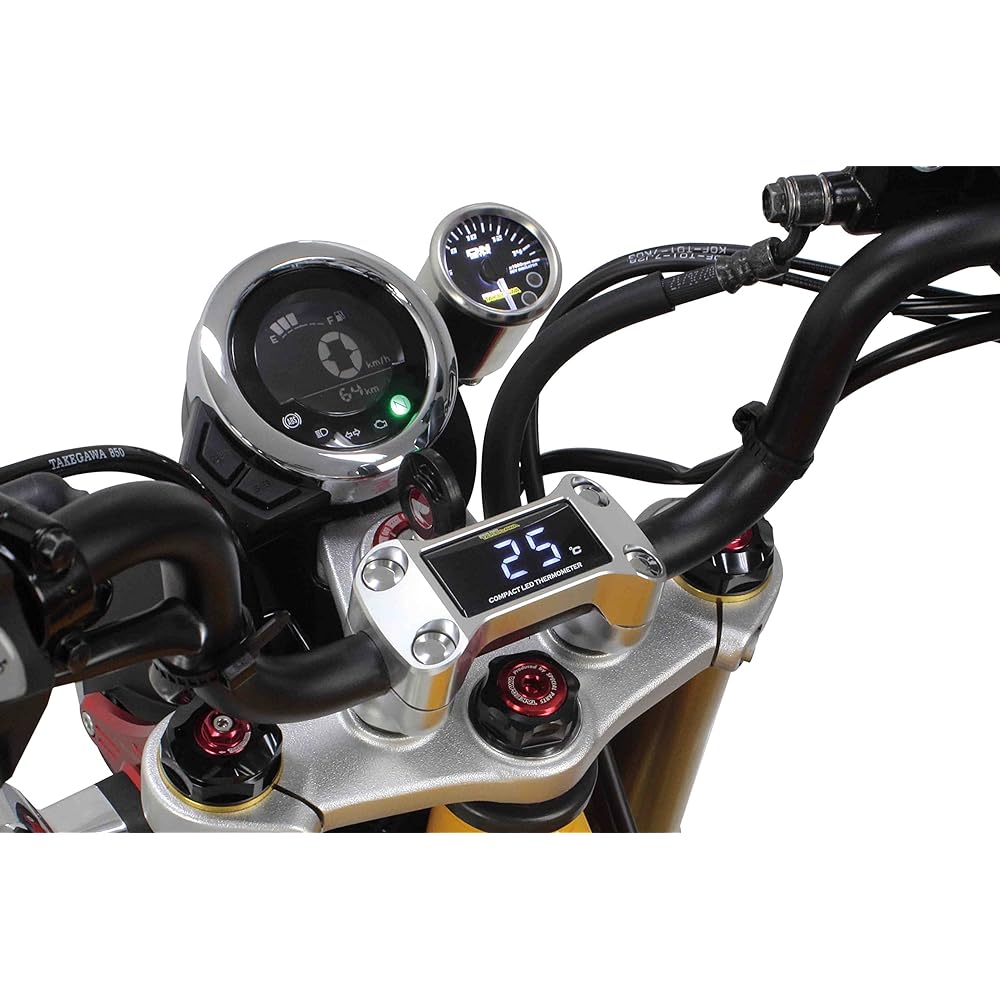 Special Parts TAKEGAWA Compact LED Thermometer Kit Silver Ducks 125/CT125/Monkey 125/GROM 05-07-0009