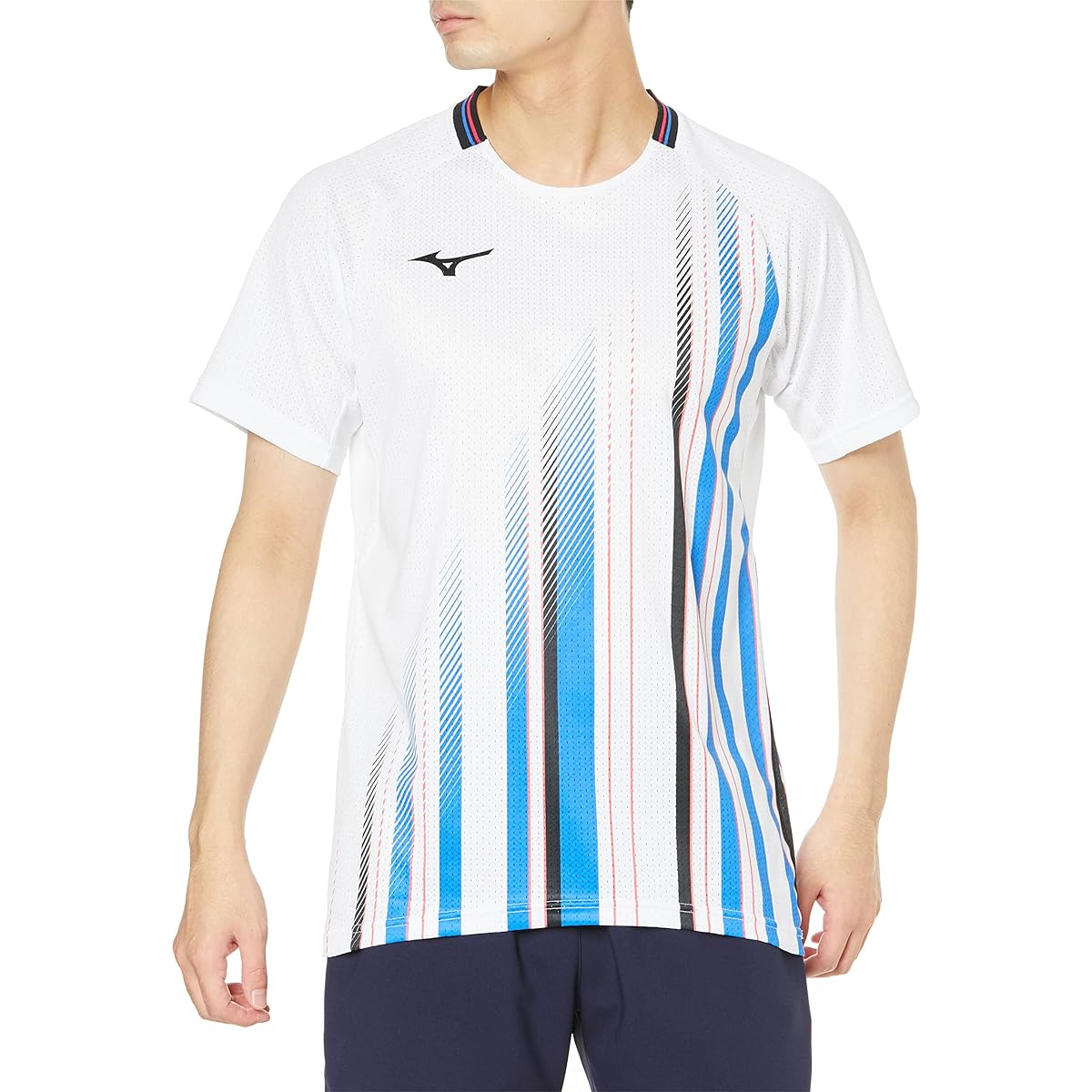 [Mizuno] Tennis Wear Dry Aeroflow Game Shirt Highly Ventilated Dynamotion Fit Badminton 62JA2500