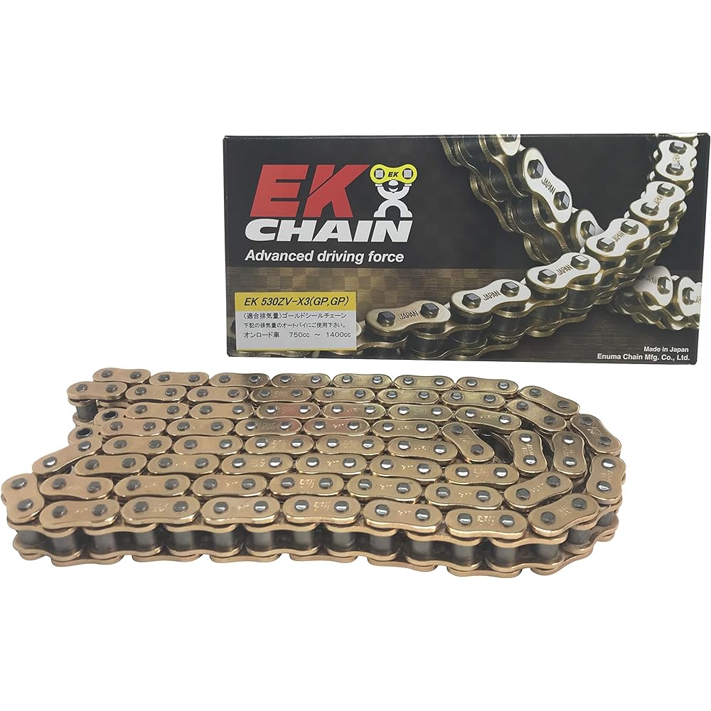 EK NX Ring Seal Chain 520ZV-X3 Gold 112L [Screw Joint]