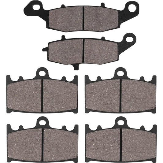 SOLLON Front and Rear Brake Pads for Kawasaki Vulcan 2000 VN2000 2004-2009 Vulcan VN2000 Classic 2006-2010 Vulcan 1700 VN1700 Voyager 2009-2020 Vulcan 1700 VN1700 Vaquero 2 011-2014