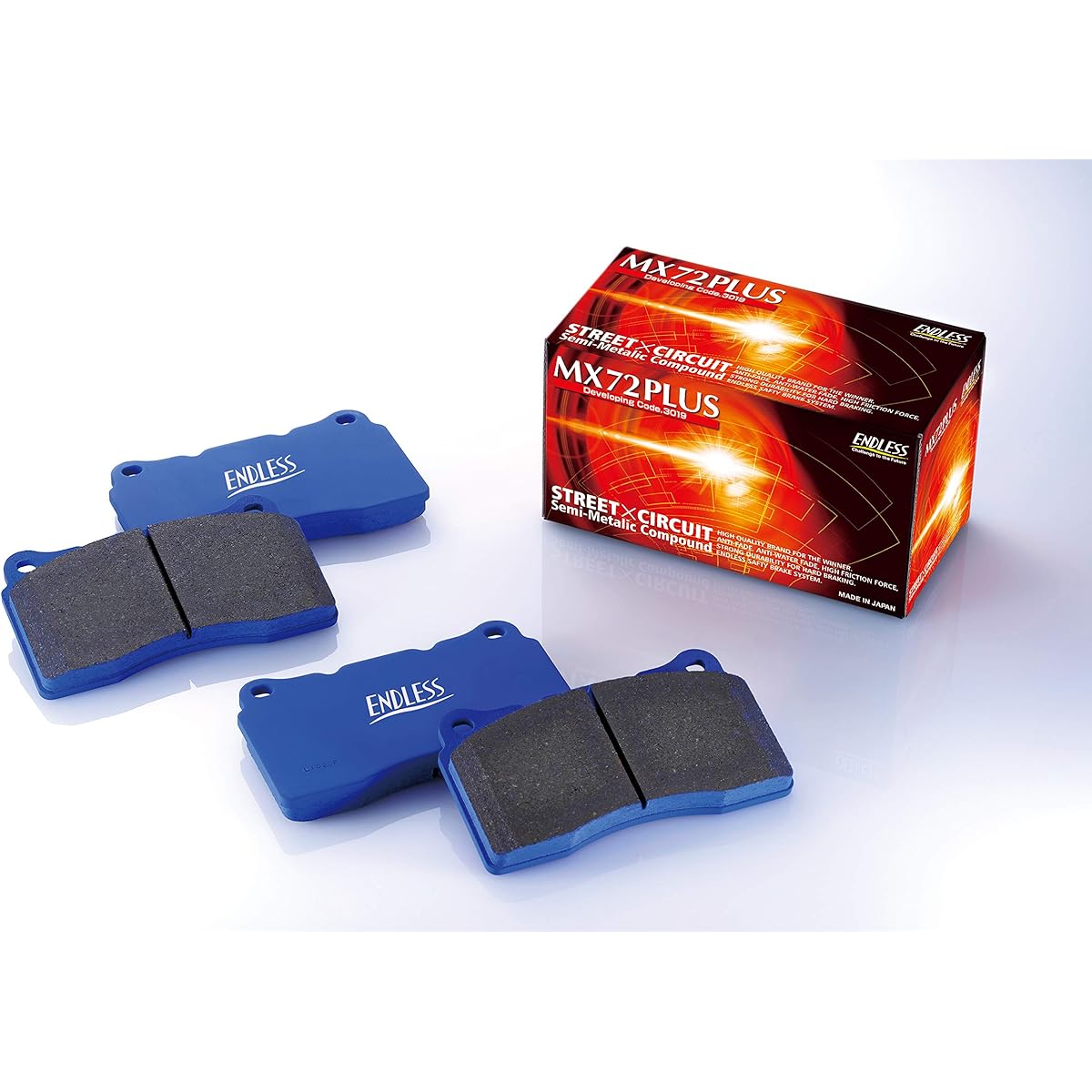 Endless Brake Pad [MX72 Plus] Genuine Brembo Caliper Only (For Front) Mitsubishi Lancer Evo.5,6,7,8,9,10 / Impreza GDB,GRB,GRF,GVB,GVF EP357MXPL