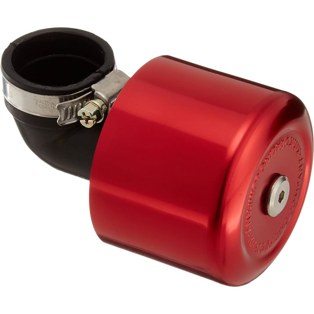 Kitaco 515-0600351 Super Power Filter (?35 / Elbow 90 °), Universal, Red Anodized