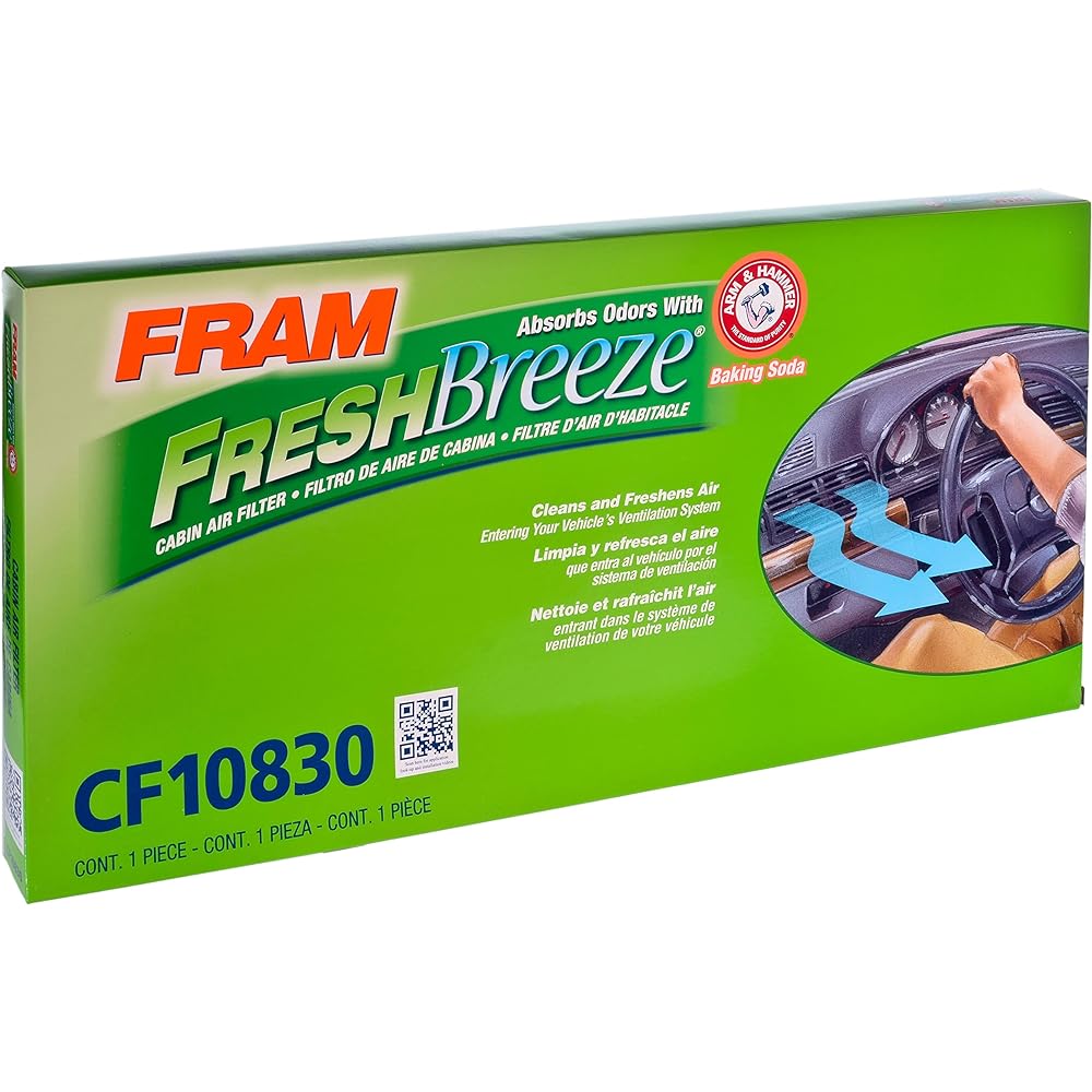 Fram CF10830 Fresh Breeze Cabin Air Filter Arm & Hammer