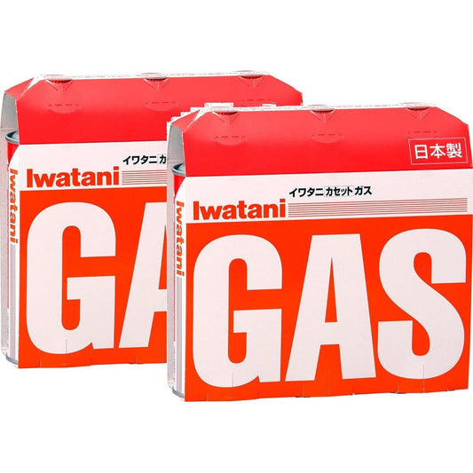 Iwatani Cassette Gas Liquefied Butane Orange CB-250-OR [Set of 3 x 2 pieces] (Total 6 pieces)