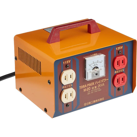 Nichido Transformer Booster High Power 2KVA 2 Core Type M-20 (100V-115/125V)