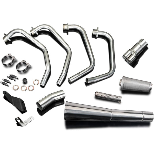 DELKEVIC Full Exhaust Stainless Steel Classic Megaphone HONDA CB750F SUPER SPORT 1979-1982 Downpipe Muffler COM270X