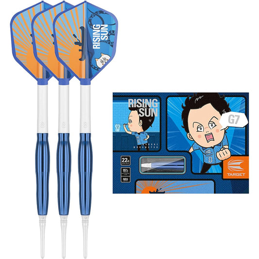 TARGET RISING SUN GEN7 95% 22G NO.5 SOFT TIP DARTS