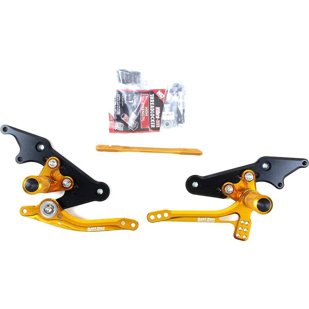 BABY FACE Back Step 3 Position Forward/Reverse Changeable Aluminum Gold CB400SF Revo[NC42](08-11) 002-H018GD