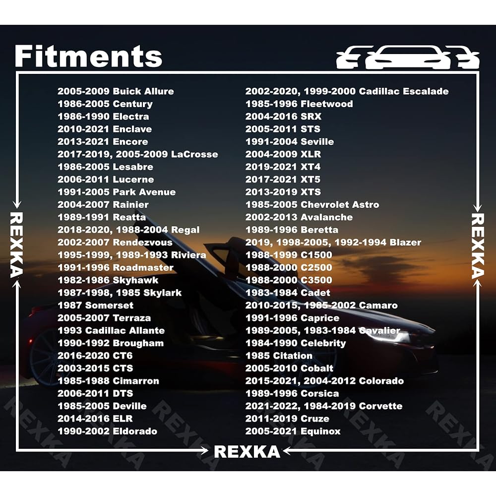 REXKA 25 M6-1.0 x 25mm Semi-Body Bolt GM 11504493 11609989 Buik Cadillac Chevrolet GMC Hummer Allzmor Pontiac Saturn