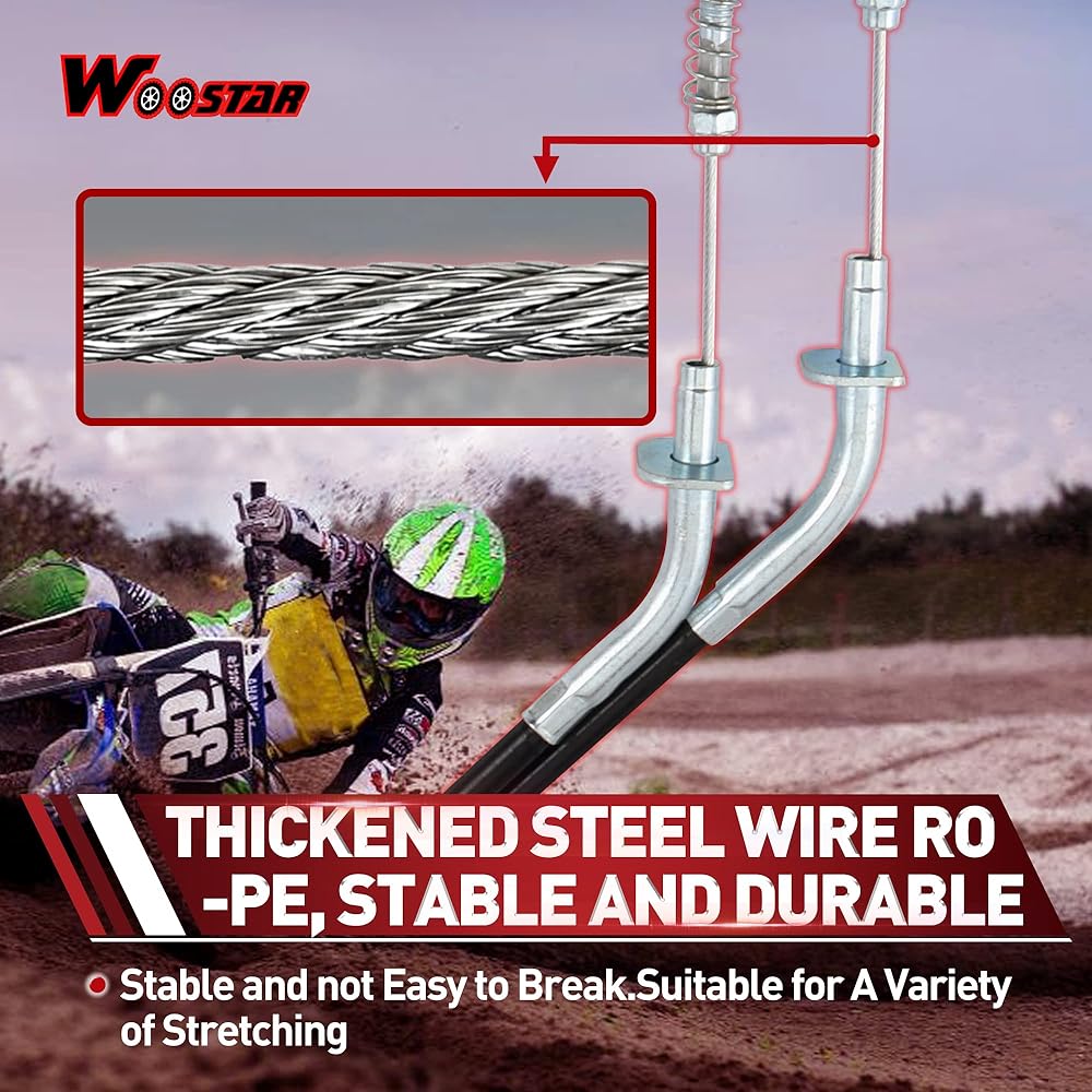 WOOSTAR 55 inch brake cable replacement 150cc 200cc 250cc ATV 4 wheeler quad