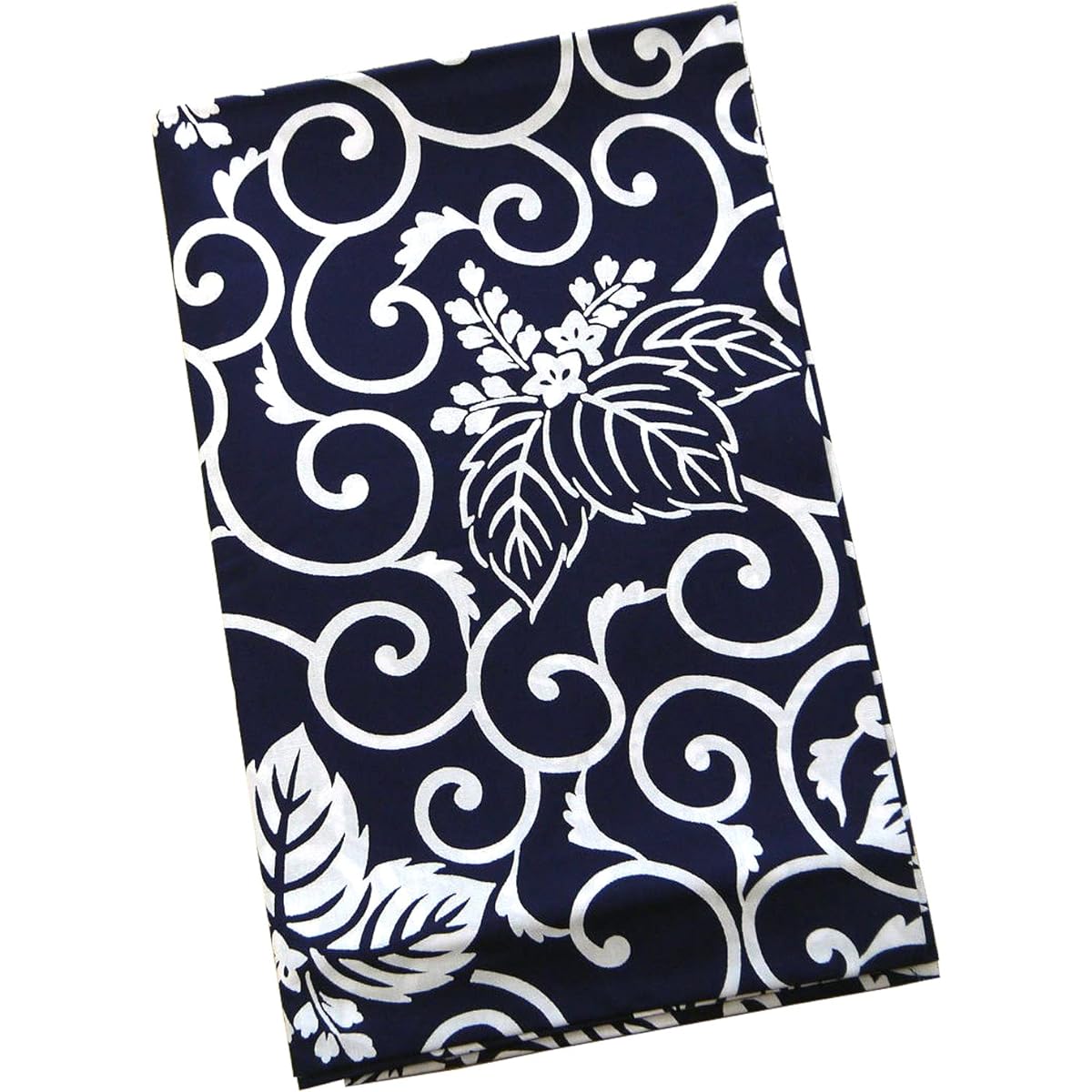 Paulownia Arabesque Furoshiki Specially Selected Real Dyed Navy Blue Broad (Six Widths)