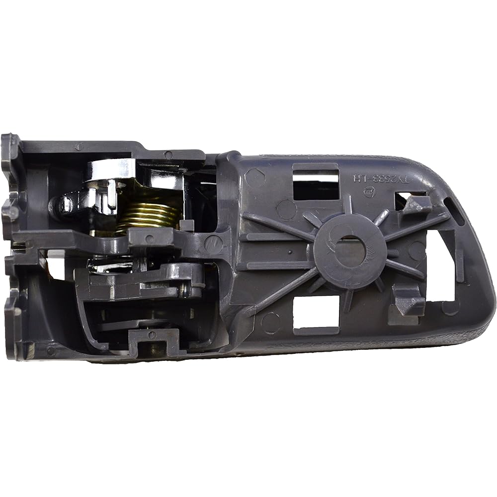 PT Auto Warehouse to -2533MG -FL -Inner internal internal door handle, gray (stone) housing, with chrome lever -driver's front side front.