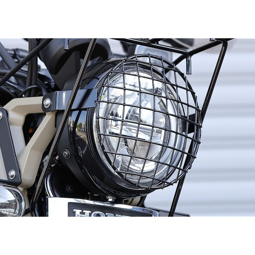 Kijima Motorcycle Bike Parts Stone Guard Headlight Stone Guard CT125 Hunter Cub (JA55/JA65) Steel Black Finish 205-5123