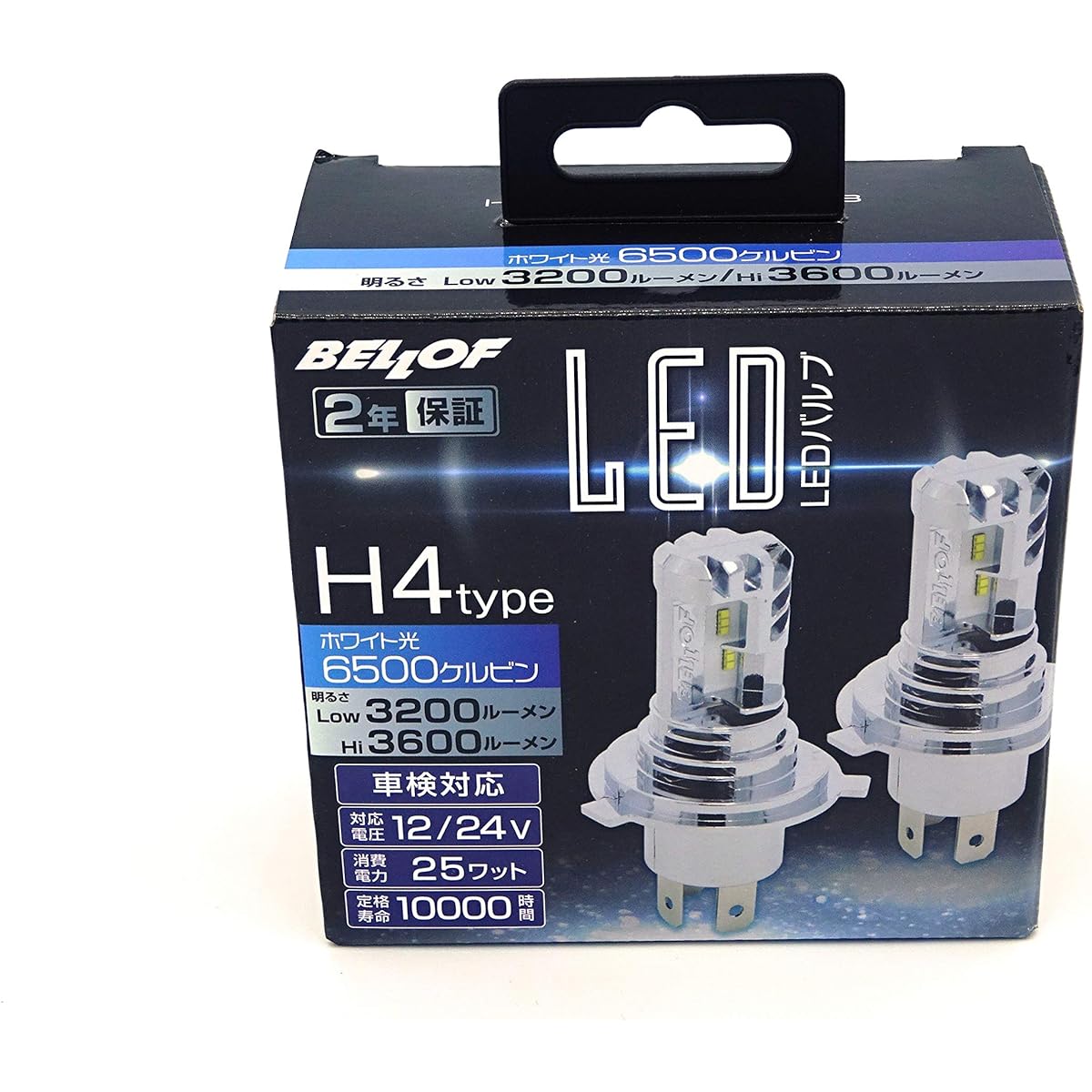 BELLOF DBA1931 H4 Hi-Low 6,500 Kelvin LED Bulb for Headlamps and Fog Lamps