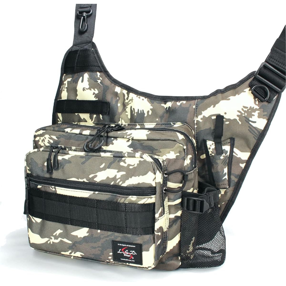 Love Soul Dream LSD Designs One Shot Side Neo Fishing Bag Shoulder Large Capacity Rod Holder Langan Water Repellent Fabric