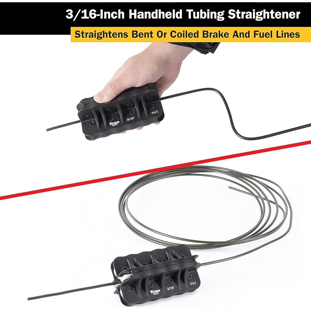 Titan 85521 3/16 Inch hand -held tube straight