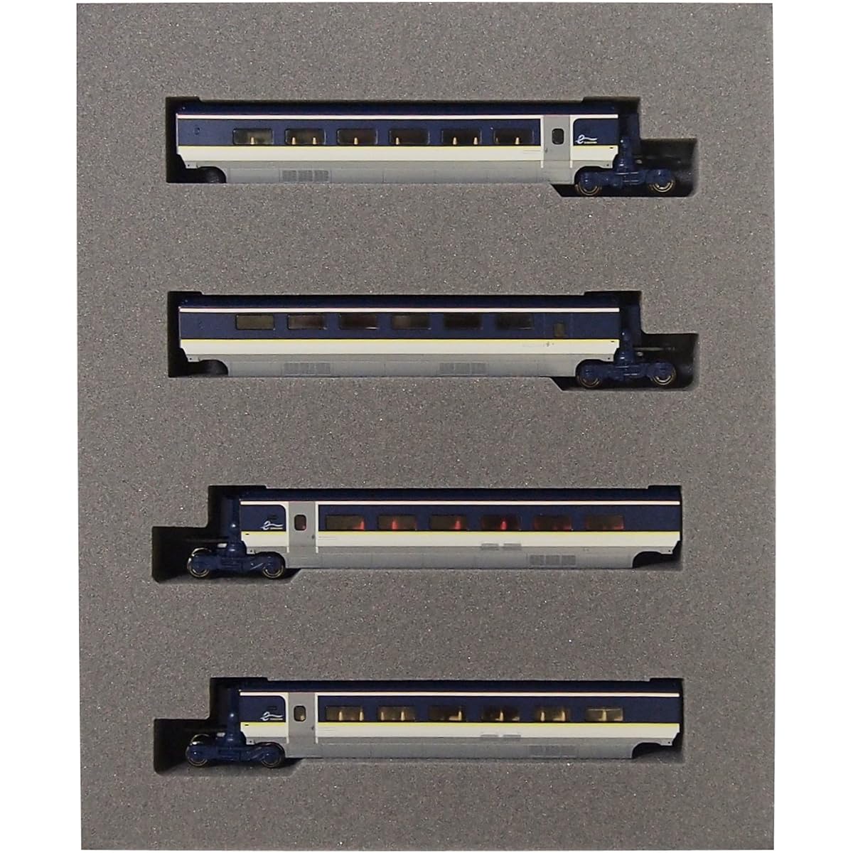 KATO N Gauge Eurostar New Paint 4-Car Set 10-1298 Railway Model Train