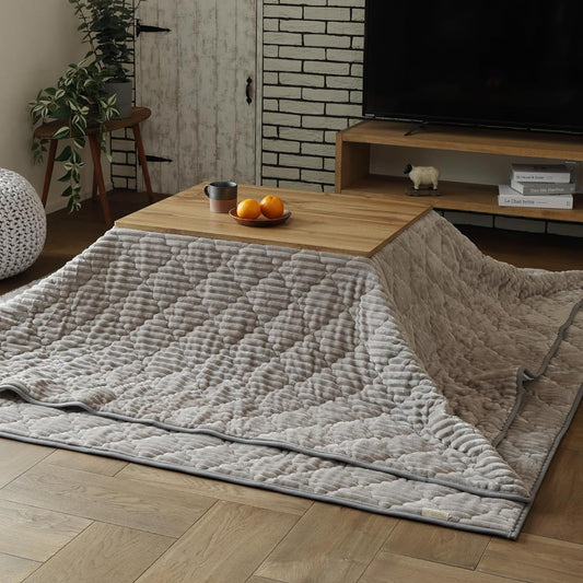 Hagiwara 3-way cushion that can be used as a kotatsu futon or a sleeping bag Greige Approx. 190 x 190cm (with kotatsu futon) "Chocolat" Cushion that can be used in 3 ways Washable outdoor disaster prevention goods