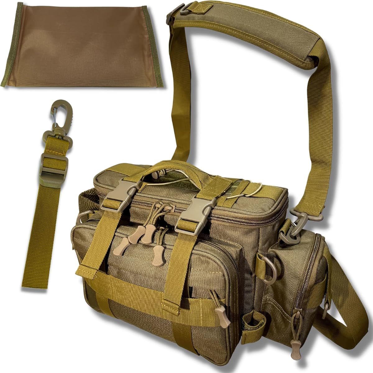 [TACKLAND] 3WAY Shoulder Bag Makes Fishing Fun Fishing Bag Fishing Bag Tackle Bag Waist Bag Waterproof Bag Fishing Bag with Rod Holder Egging Sea Bass Shore Fish…