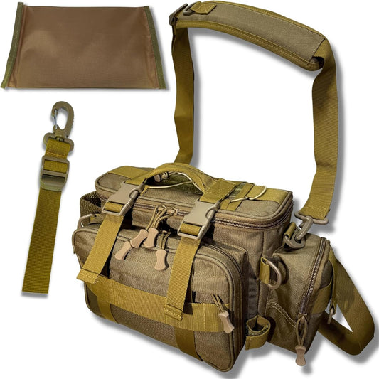 [TACKLAND] 3WAY Shoulder Bag Makes Fishing Fun Fishing Bag Fishing Bag Tackle Bag Waist Bag Waterproof Bag Fishing Bag with Rod Holder Egging Sea Bass Shore Fish…