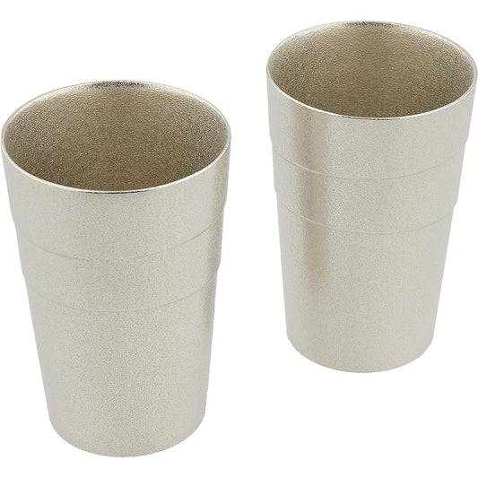 Gingado Sake Beer Glass Shizunami SHIZUNAMI Set of 2 Base Material ging-131-SOJ
