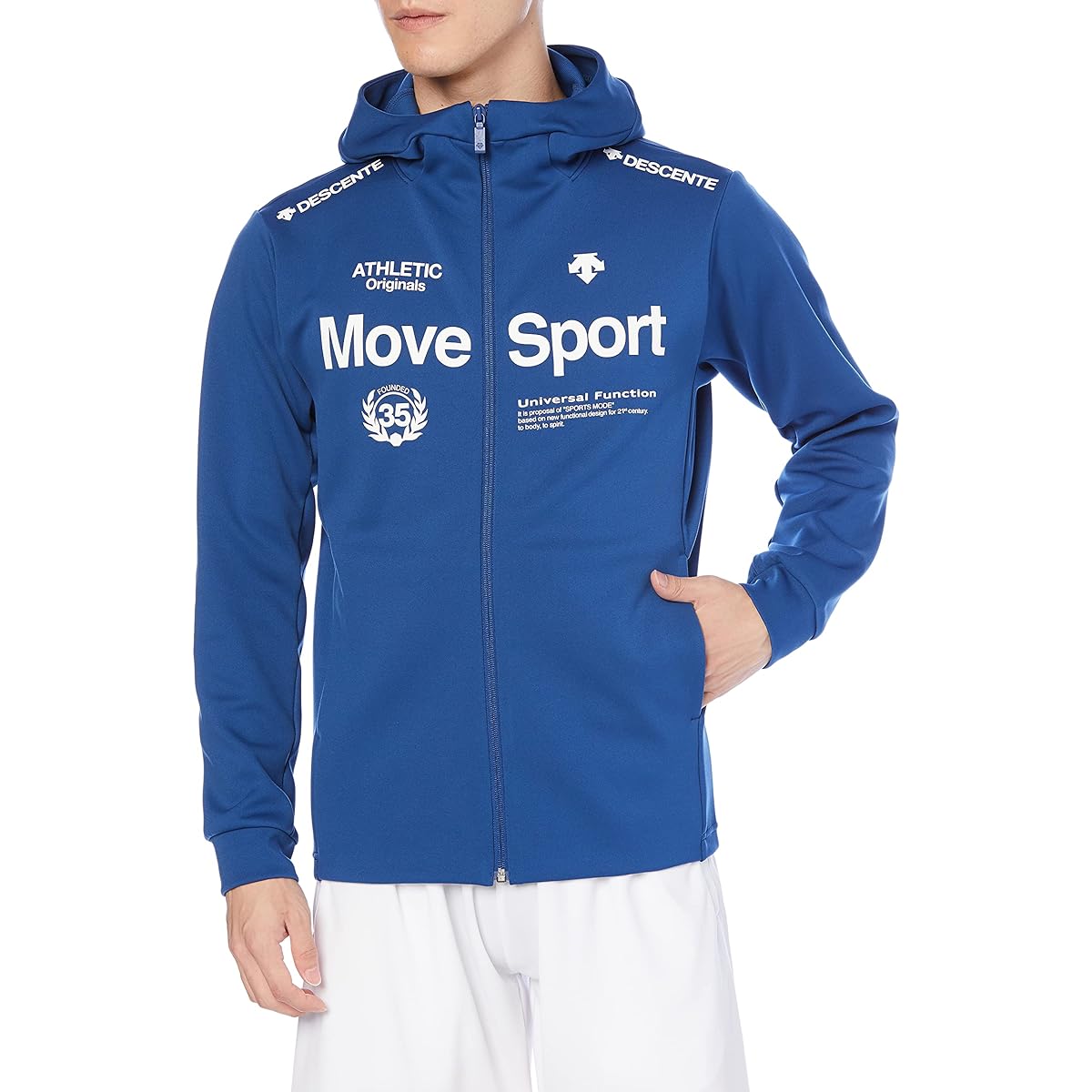 [DESCENTE] Sweat Jacket Jersey Sweat Absorbent Quick Drying Stretch Windproof MOVESPORT Training Gym Men's