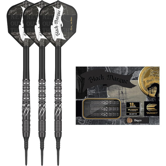 TARGET BLACK MARQUE DRACO 18G SOFT TIP DARTS