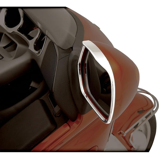 Show Chrome Accessories 52-683 Mirato trim with a visor