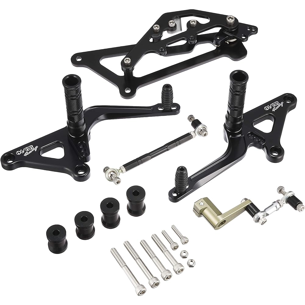 OVER RACING Back Step Rebel 250 Rebel250 4 Position Aluminum Black 51-13-02B