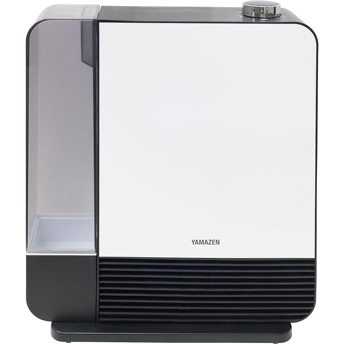 [Yamazen] Large air volume ceramic heater with humidification function (up to 6 tatami wooden Japanese-style room / 10 tatami prefabricated Western room) Tank capacity 2.2L 2-stage heating output switching White DKF-M121(W)