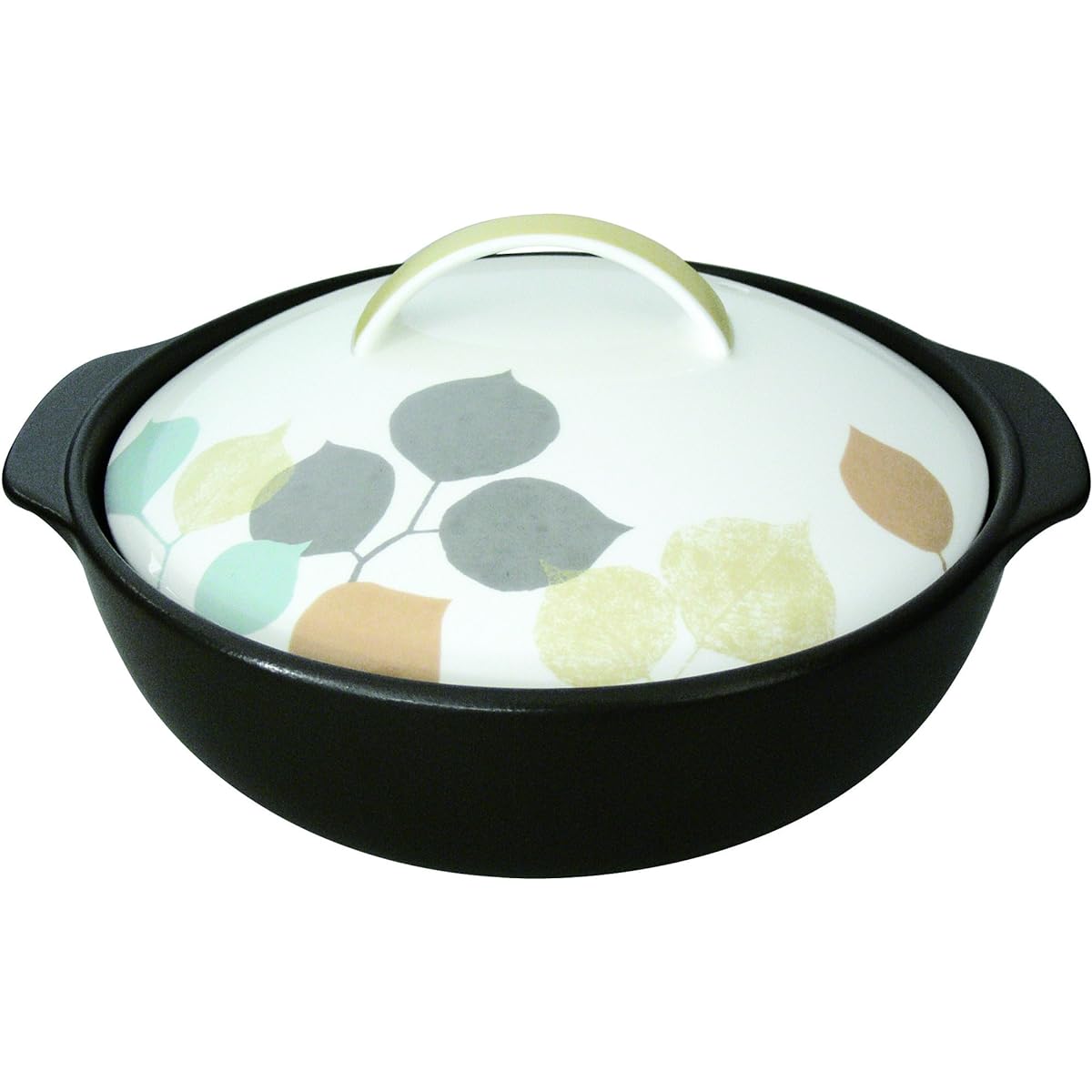 THERMATEC IH Compatible Earthen Pot Size 7.5 For 2-3 People Modern Leaf 7223-0340