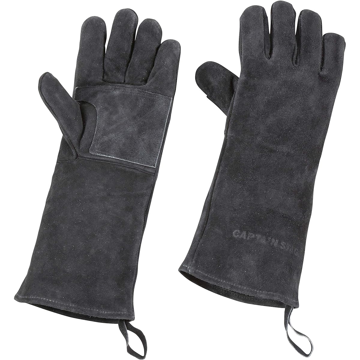 CAPTAIN STAG Outdoor Camping BBQ Gloves Leather Gloves Cowhide Black UG-3279 / UG-3280