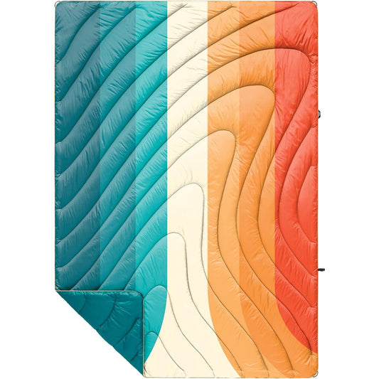 [Rampuru] Blanket ORIGINAL PUFFY NEWPORT SWELL [Flat]: 133 x 191 cm [Pack]: 18 x 41 cm