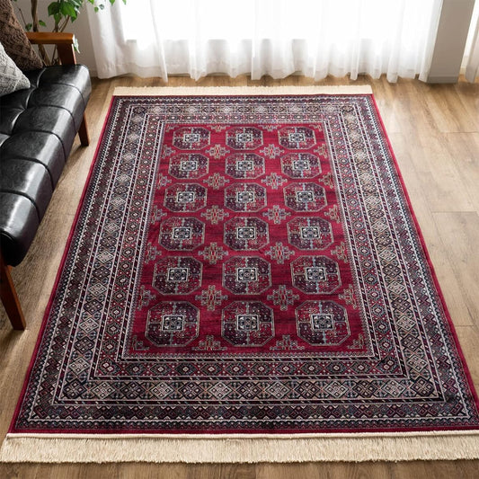 Sayansayan Bohara Turkmen style rug thin Royal Palace 14043 195×250 3 tatami red