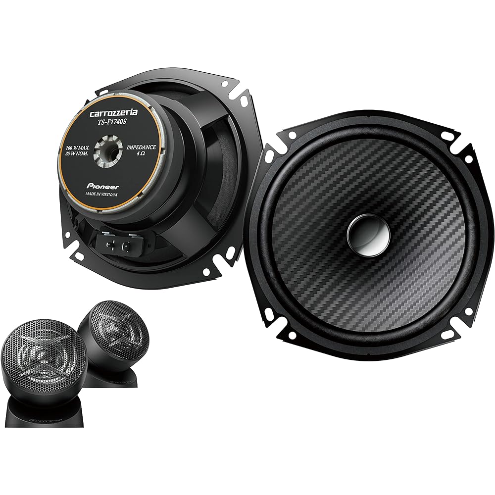 Pioneer Pioneer Speaker TS-F1740S-2 17cm Custom Fit Speaker Separate 2 Way High Resolution Compatible Carrozzeria