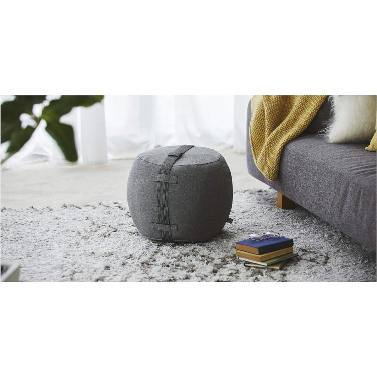 MIZUNO Healthy Interior Ottoman Monyon Health Training Equipment Design that blends in with your interior Toes, Thighs, Abs, Back, Gray C3JHI003
